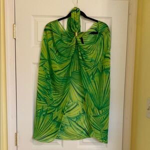 Victoria’s Secret Green Leaf Print Sarong